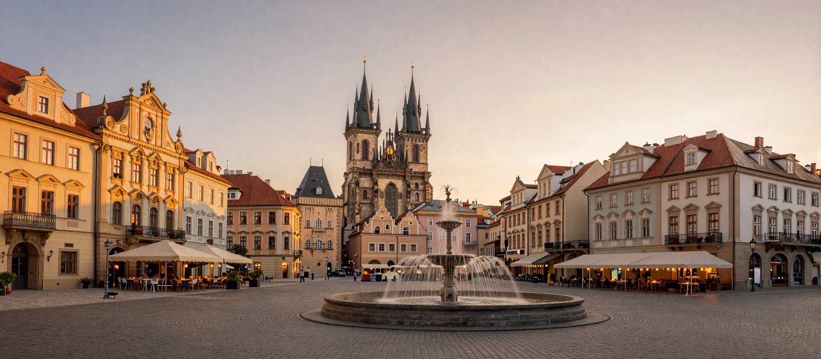 Eastern European cityscape at golden hour representing Datingservisebest international connections