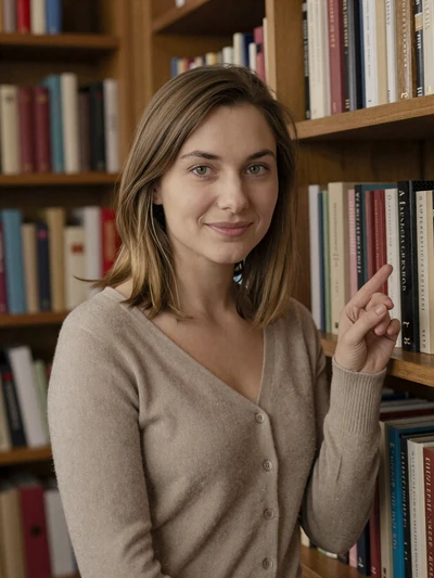 Hanna, 29, Slovakian woman with natural charm in a cozy home library